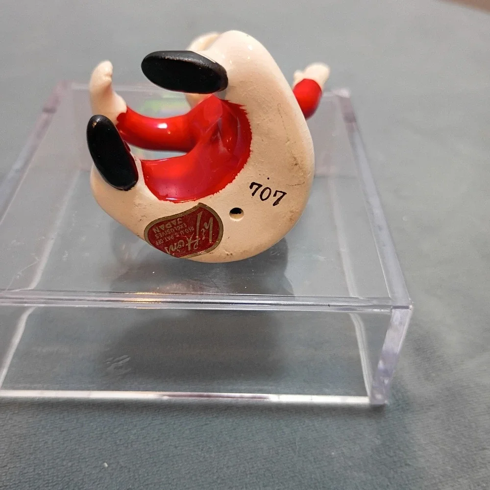 Vintage Lipper & Mann Mrs Claus Figurine Japan 707 Christmas Ceramic Red White
